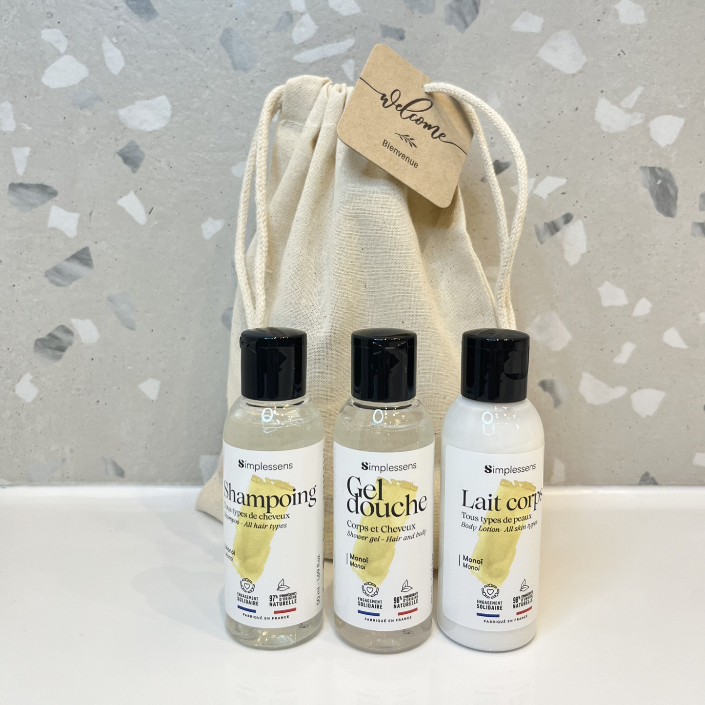 Pack de 10 kits d'accueil naturels et made in France